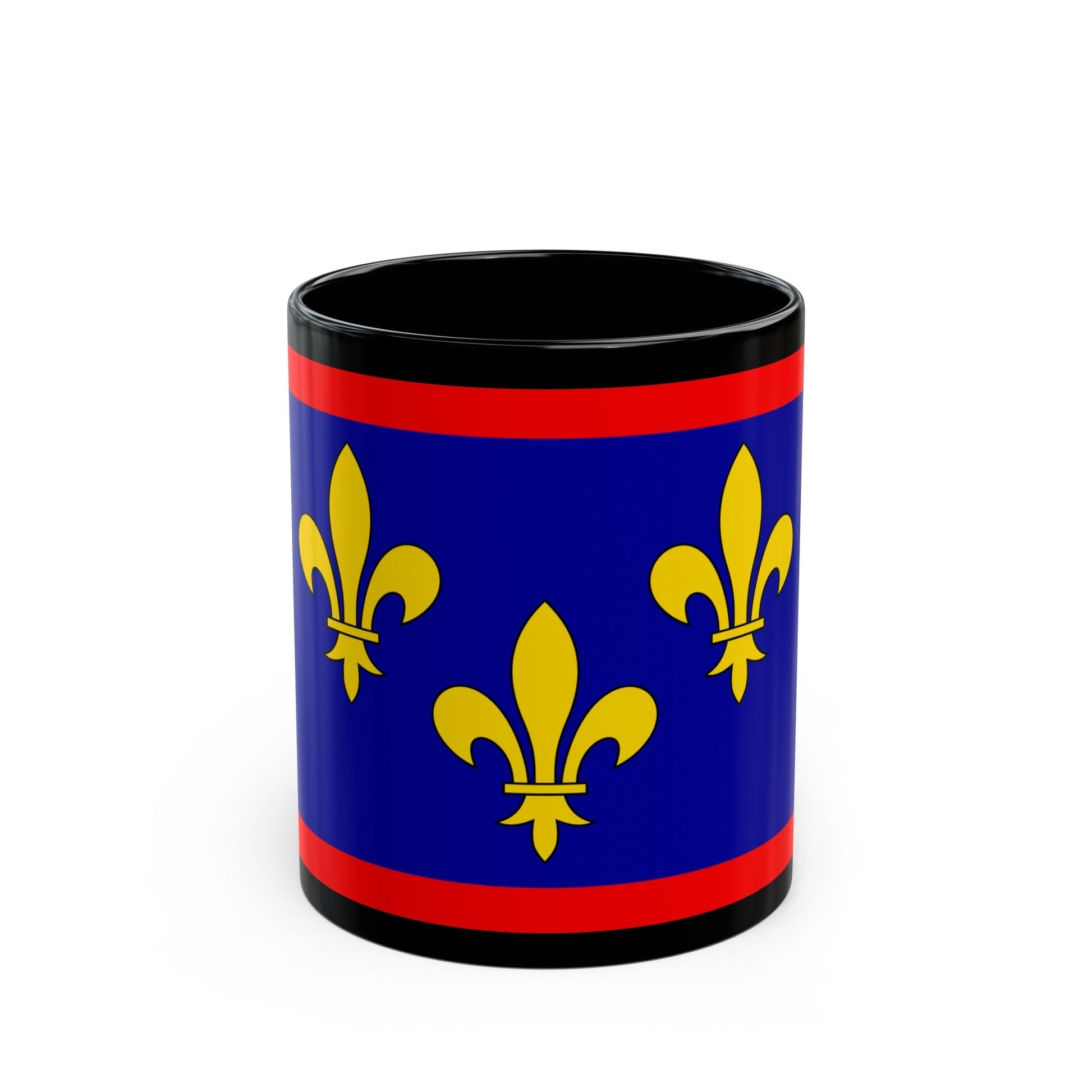 Flag of Maine et Loire France 2 - Black Coffee Mug-11oz-The Sticker Space