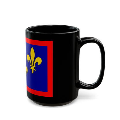 Flag of Maine et Loire France 2 - Black Coffee Mug-The Sticker Space