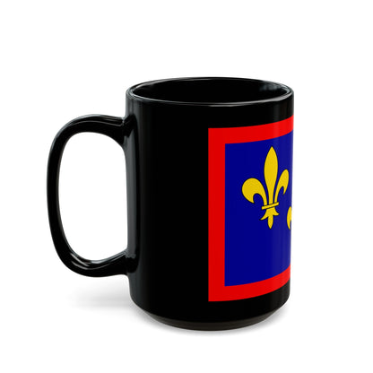 Flag of Maine et Loire France 2 - Black Coffee Mug-The Sticker Space