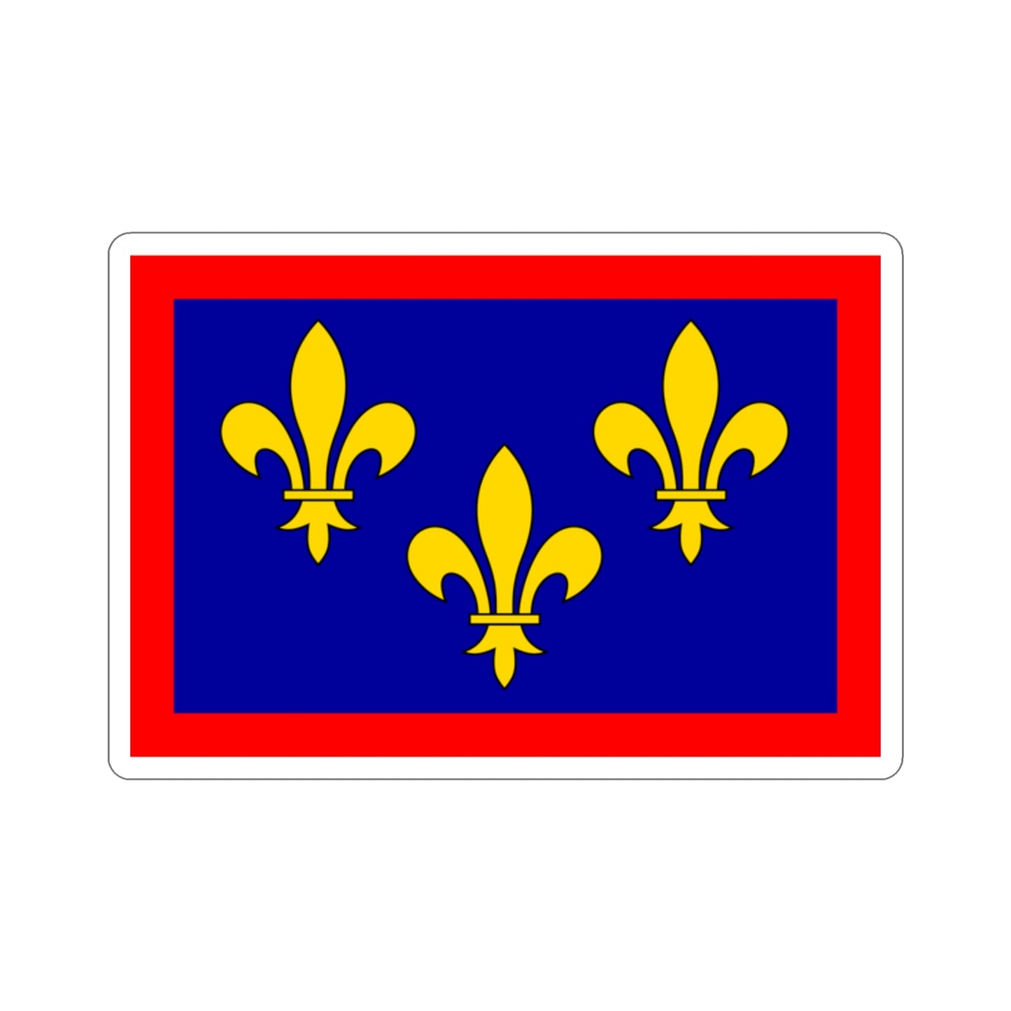 Flag of Maine et Loire France 2 STICKER Vinyl Die-Cut Decal-2 Inch-The Sticker Space