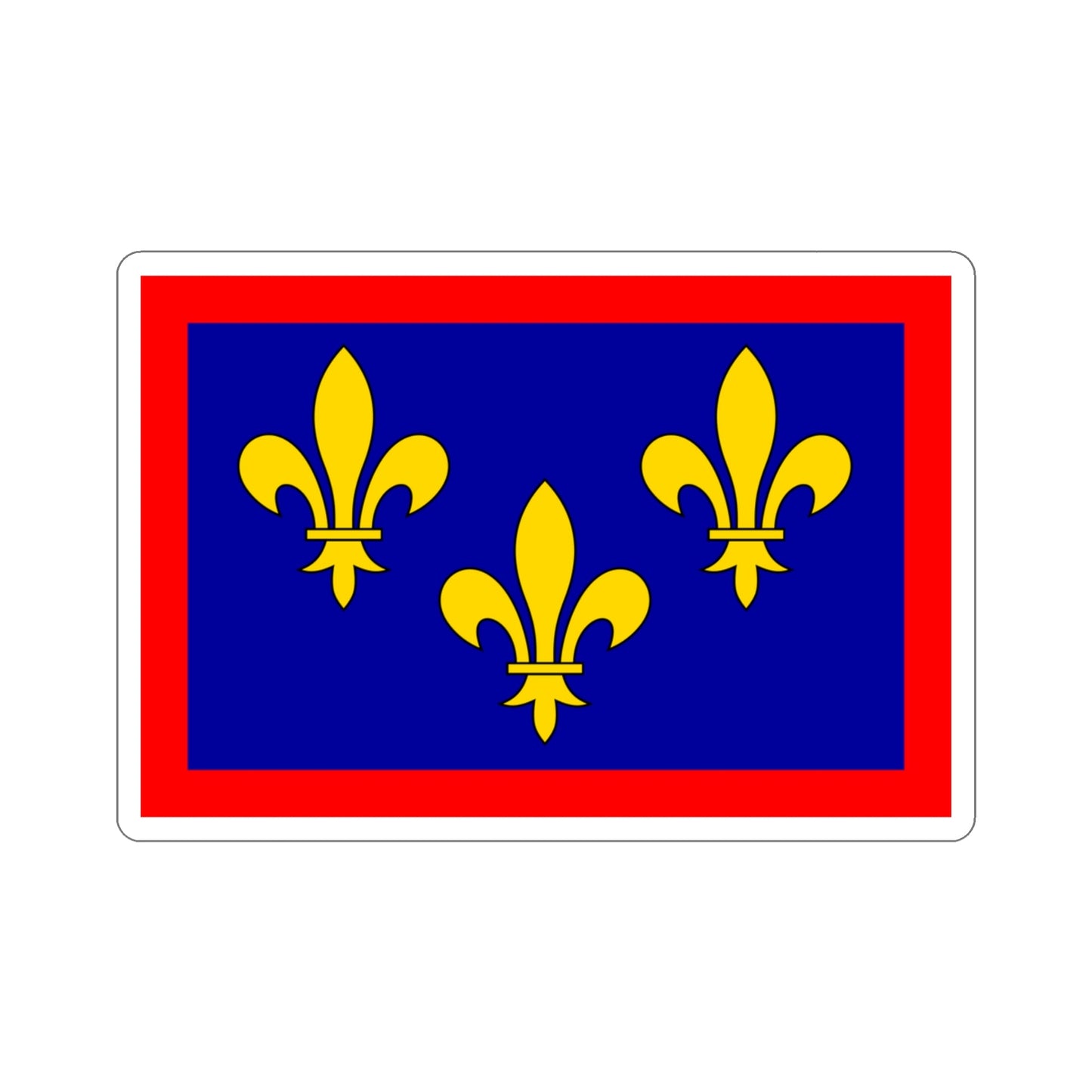 Flag of Maine et Loire France 2 STICKER Vinyl Die-Cut Decal-3 Inch-The Sticker Space