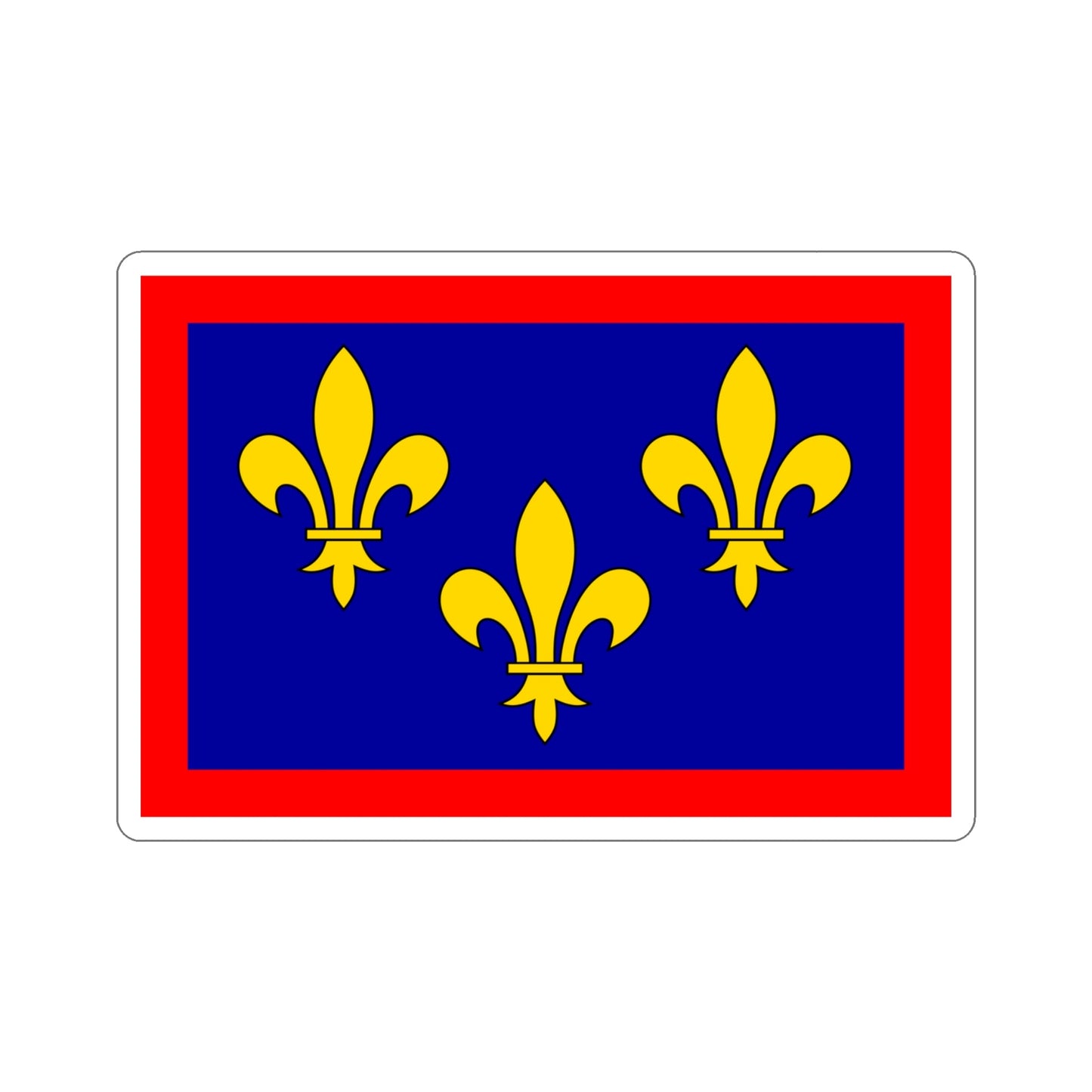 Flag of Maine et Loire France 2 STICKER Vinyl Die-Cut Decal-4 Inch-The Sticker Space