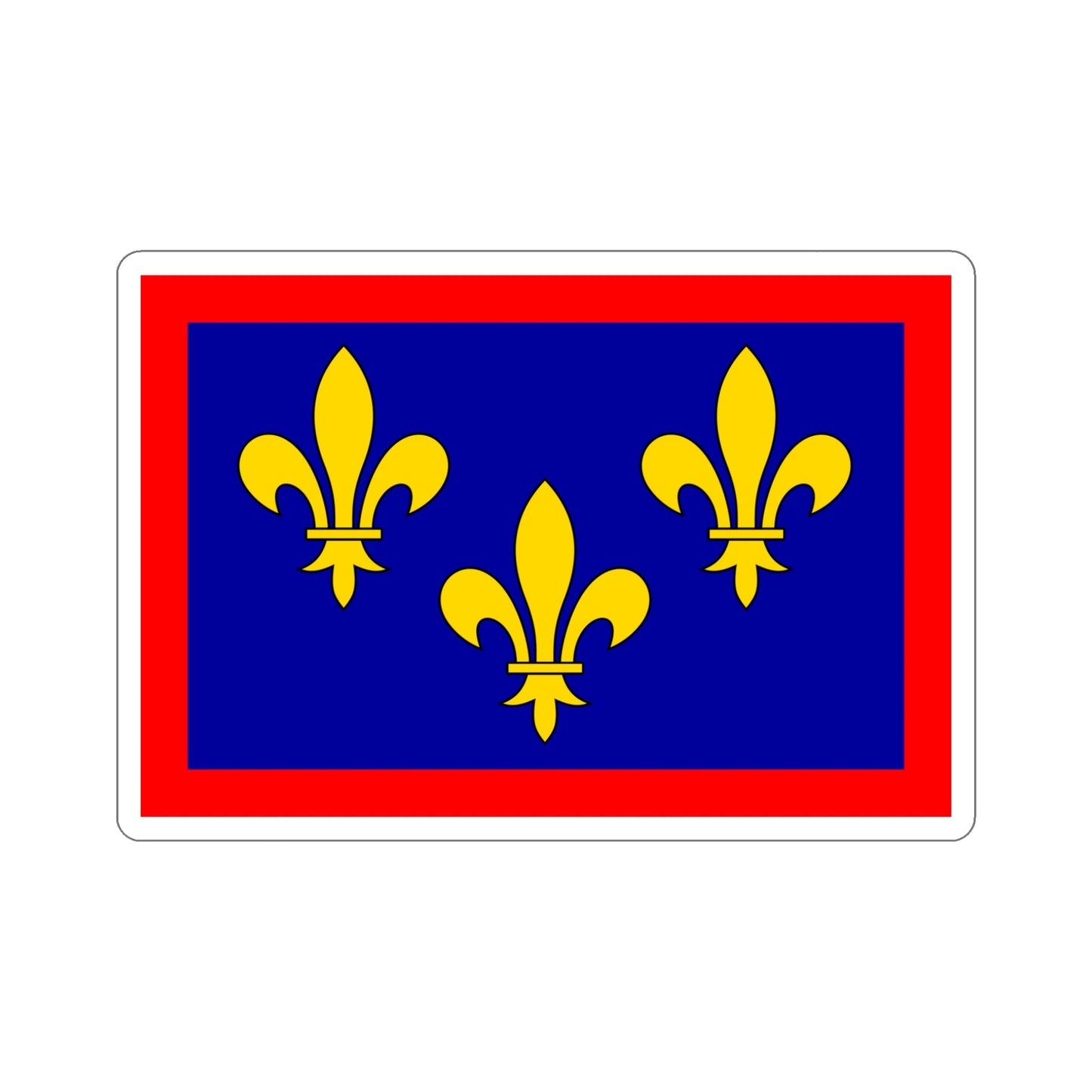 Flag of Maine et Loire France 2 STICKER Vinyl Die-Cut Decal-5 Inch-The Sticker Space