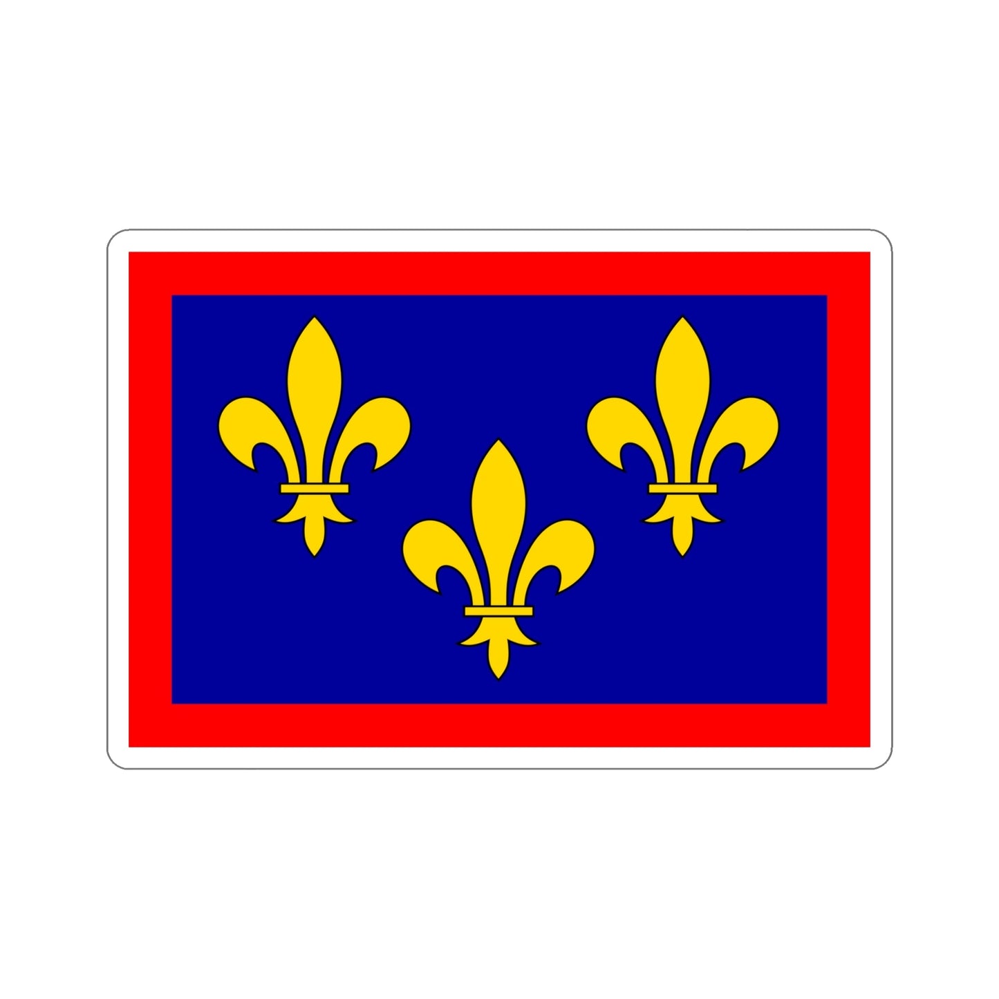 Flag of Maine et Loire France 2 STICKER Vinyl Die-Cut Decal-6 Inch-The Sticker Space