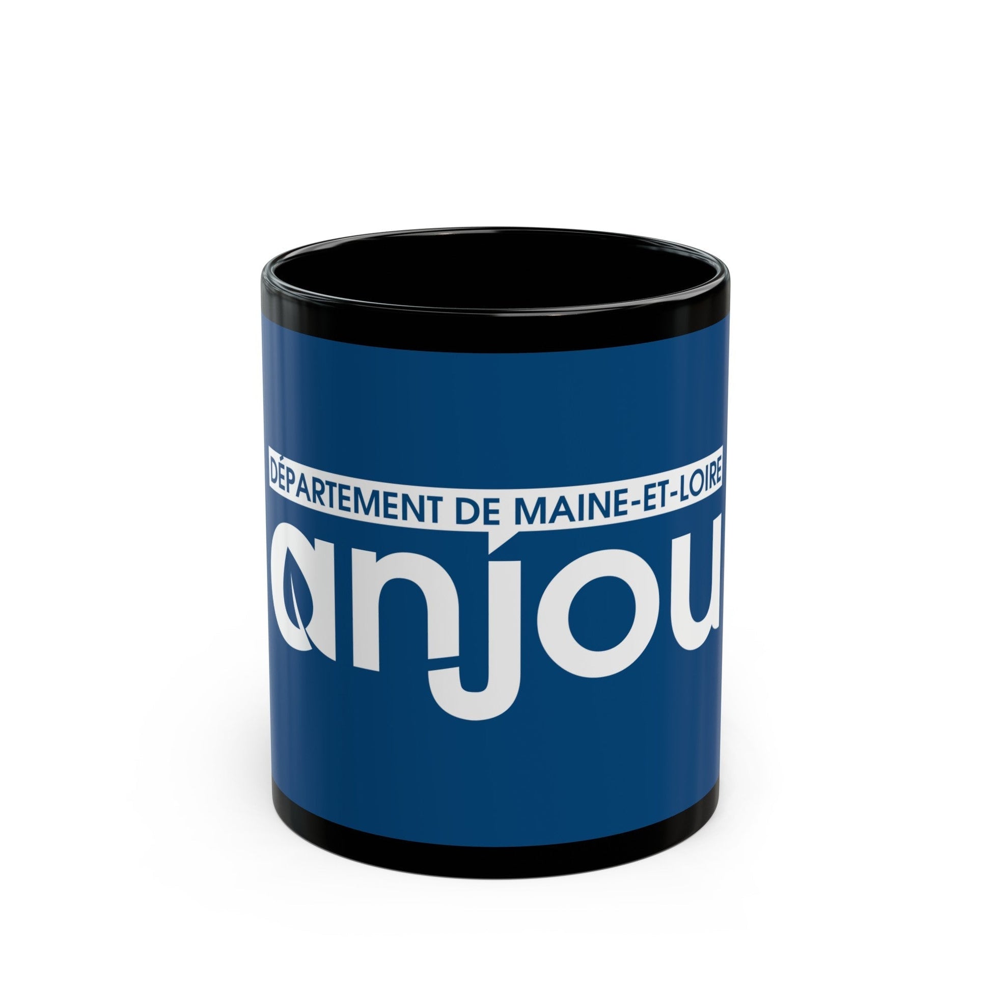 Flag of Maine et Loire France - Black Coffee Mug-11oz-The Sticker Space