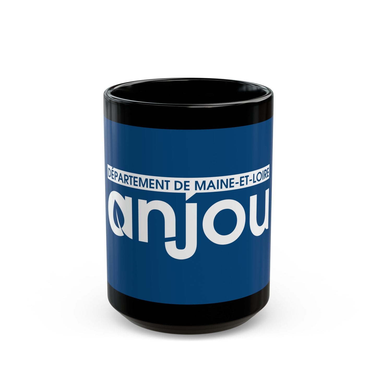 Flag of Maine et Loire France - Black Coffee Mug-15oz-The Sticker Space