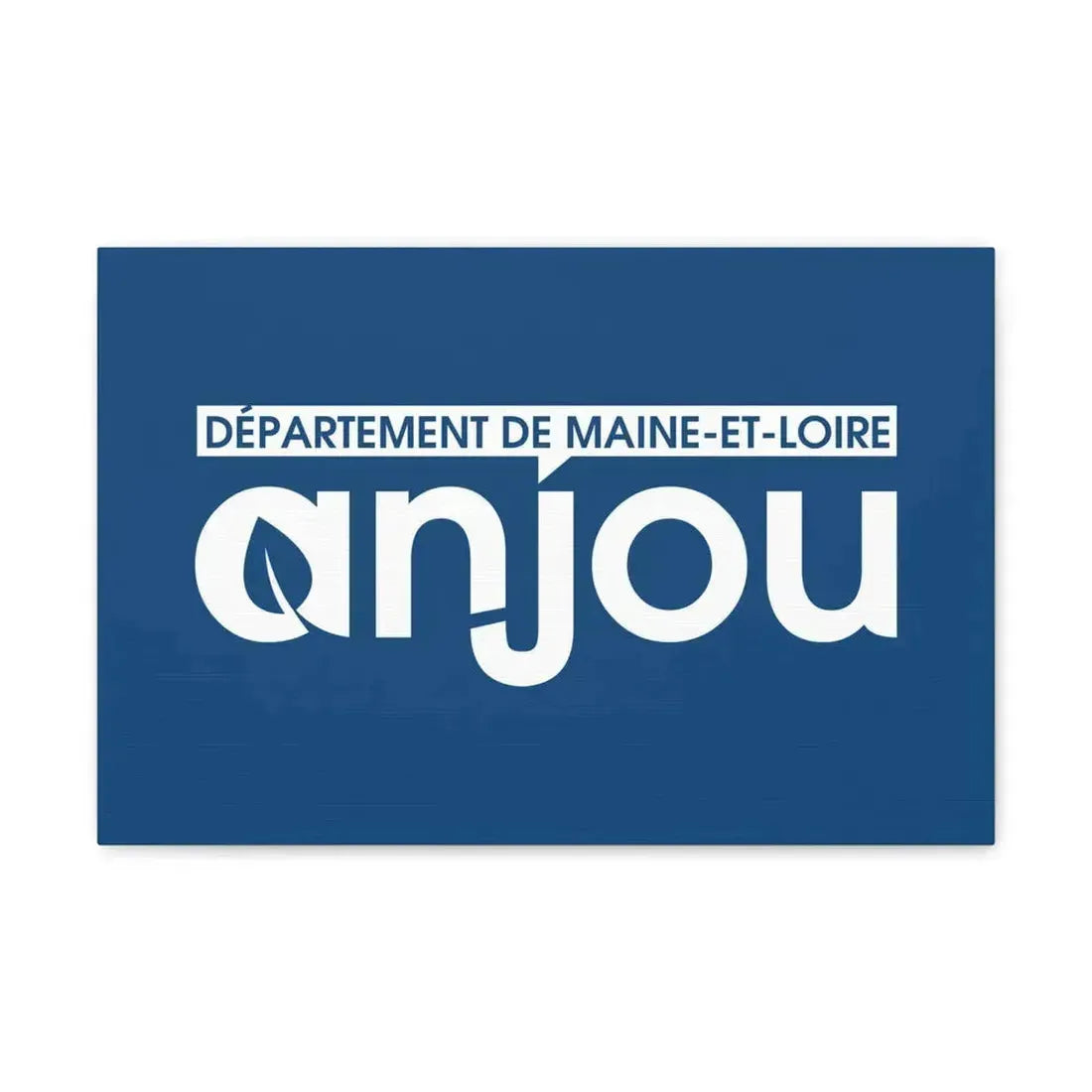 Flag of Maine et Loire France - Canvas Wall Art 18″ x 12″ 1.25" - The Sticker Space