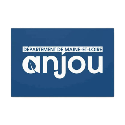 Flag of Maine et Loire France - Canvas Wall Art 24″ x 16″ 1.25" - The Sticker Space