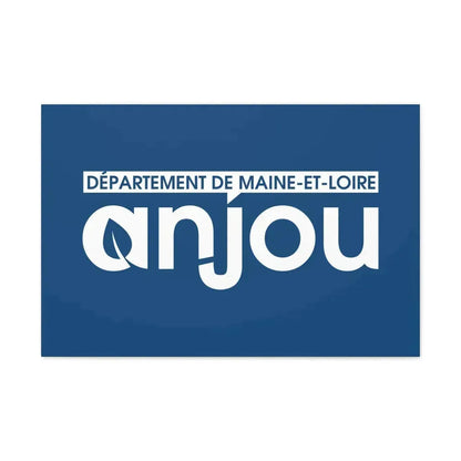 Flag of Maine et Loire France - Canvas Wall Art 30" x 20" 1.25" - The Sticker Space