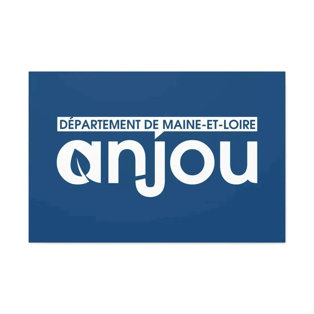 Flag of Maine et Loire France - Canvas Wall Art 36" x 24" 1.25" - The Sticker Space