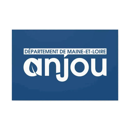 Flag of Maine et Loire France - Canvas Wall Art 36" x 24" 1.25" - The Sticker Space