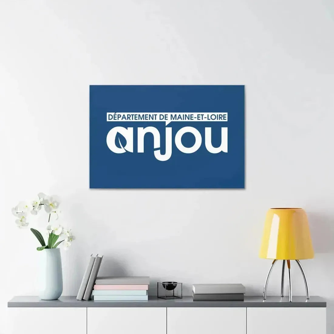 Flag of Maine et Loire France - Canvas Wall Art - The Sticker Space