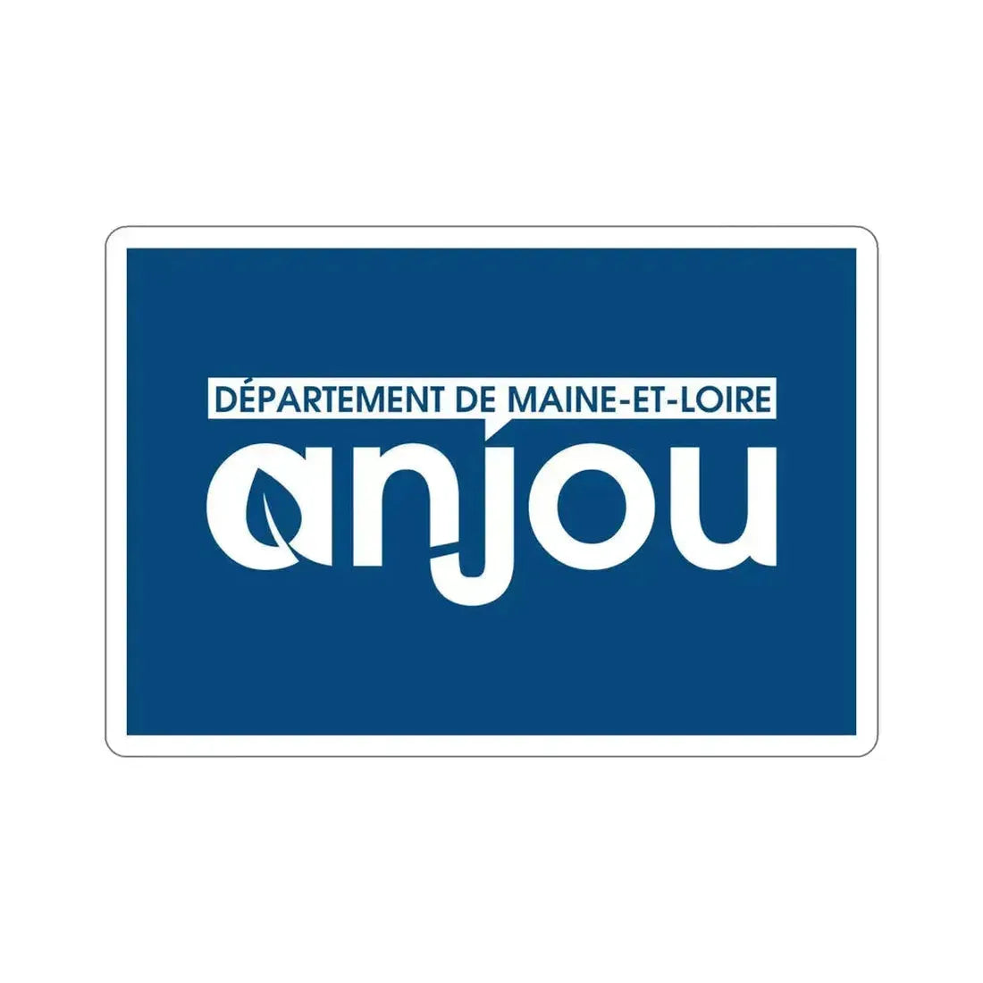 Flag of Maine et Loire France STICKER Vinyl Die-Cut Decal 6 Inch - The Sticker Space