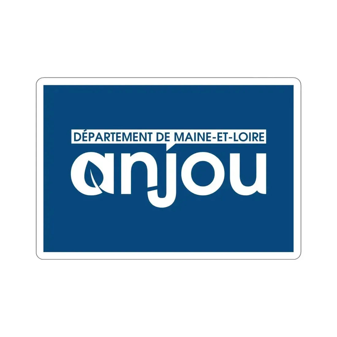 Flag of Maine et Loire France STICKER Vinyl Die-Cut Decal - The Sticker Space