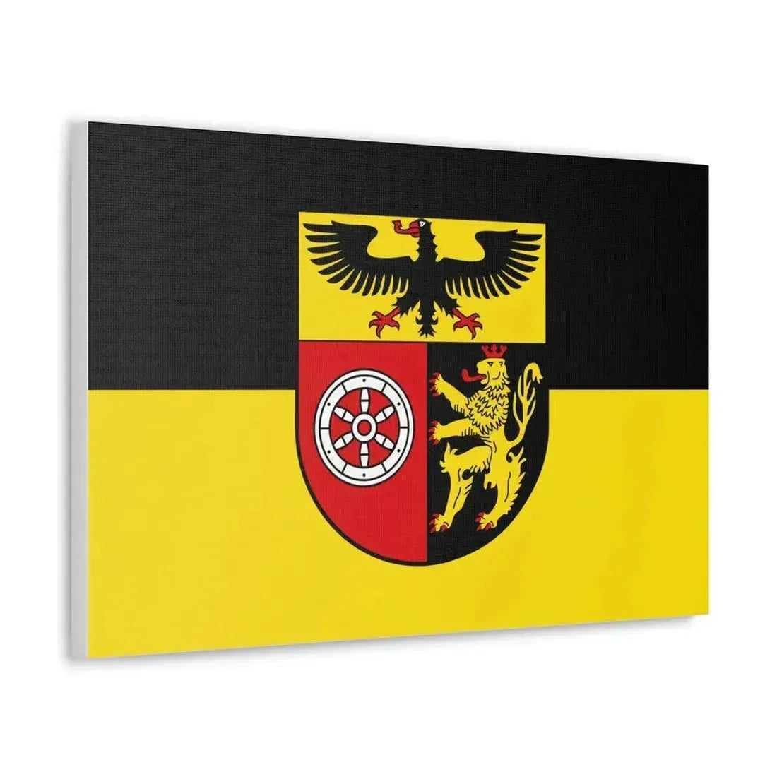 Flag of Mainz Bingen Germany - Canvas Wall Art - The Sticker Space