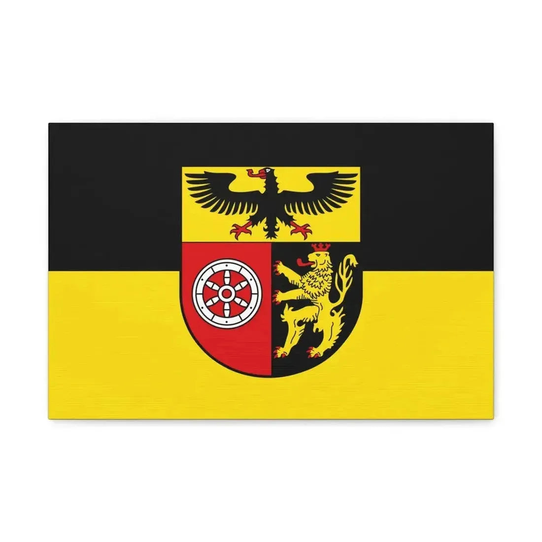 Flag of Mainz Bingen Germany - Canvas Wall Art - The Sticker Space