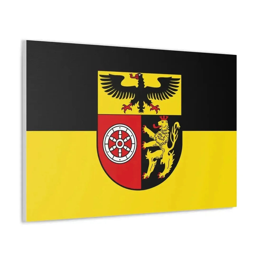 Flag of Mainz Bingen Germany - Canvas Wall Art - The Sticker Space