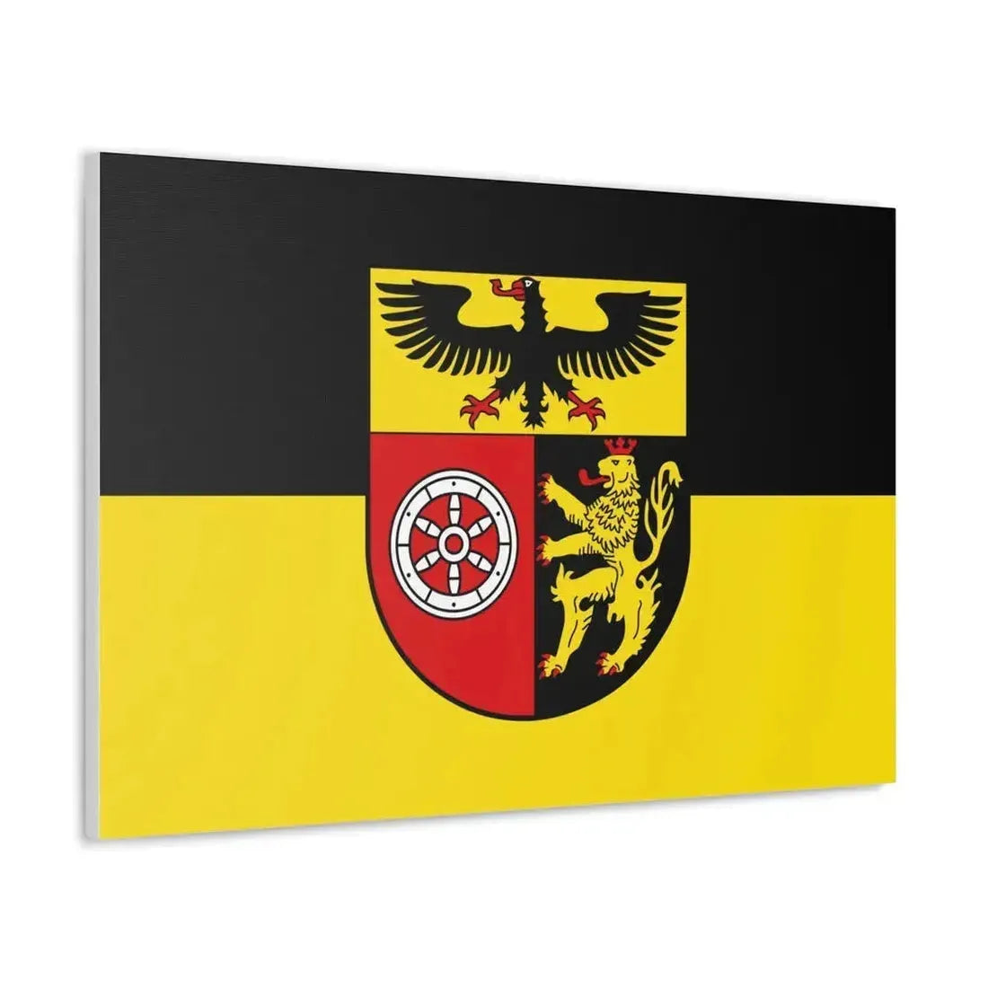 Flag of Mainz Bingen Germany - Canvas Wall Art - The Sticker Space