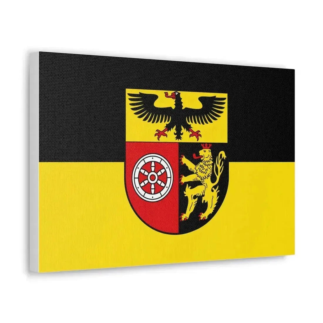 Flag of Mainz Bingen Germany - Canvas Wall Art - The Sticker Space