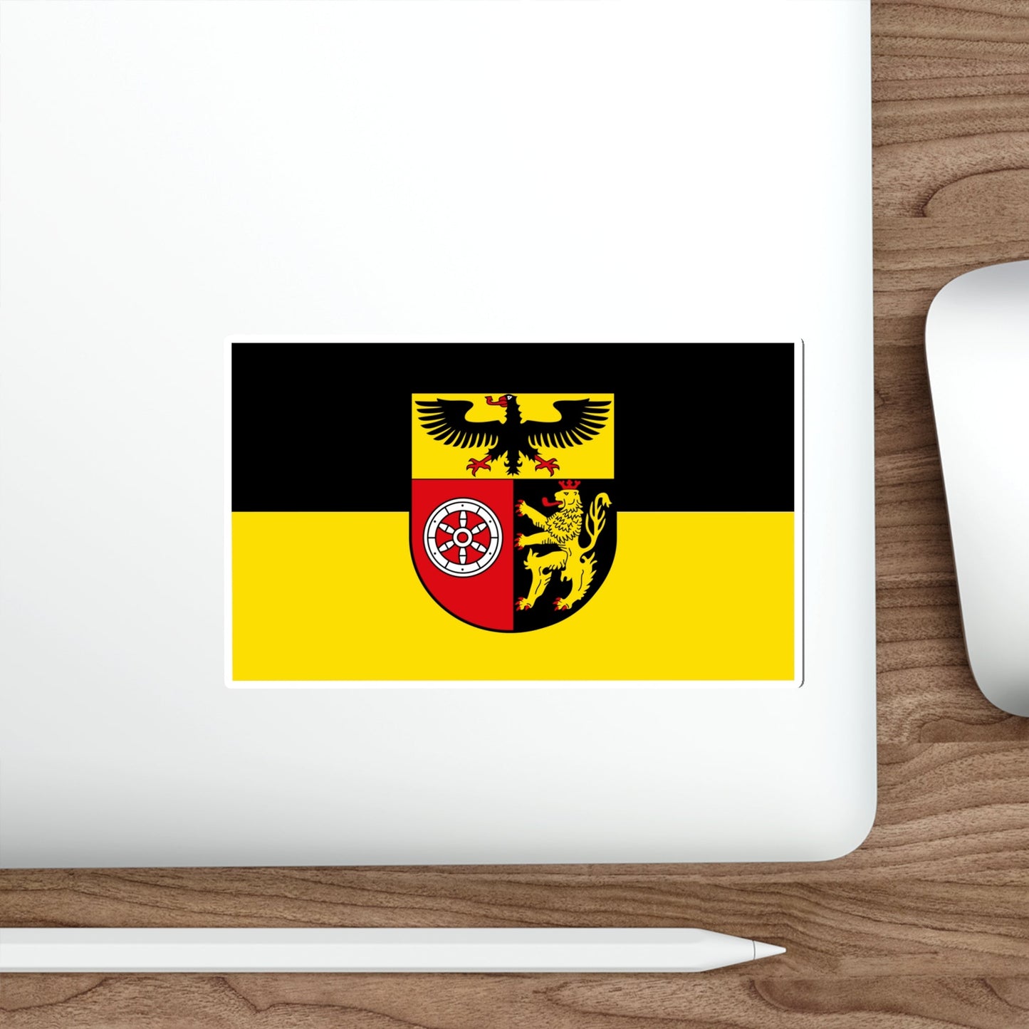 Flag of Mainz Bingen Germany STICKER Vinyl Die-Cut Decal-The Sticker Space