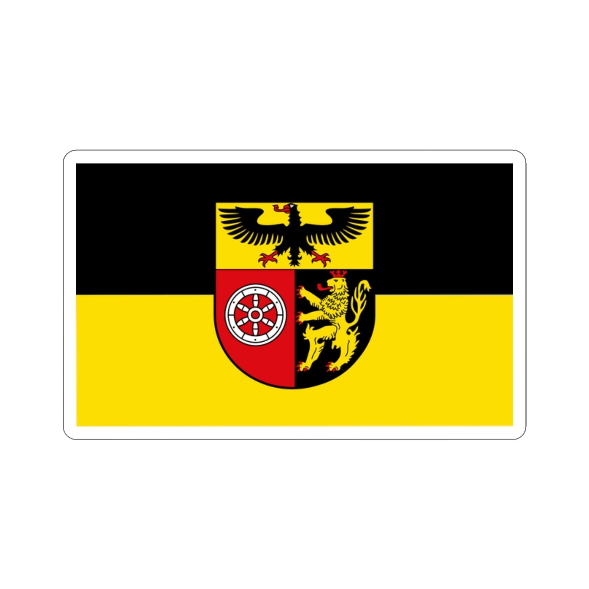 Flag of Mainz Bingen Germany STICKER Vinyl Die-Cut Decal-2 Inch-The Sticker Space