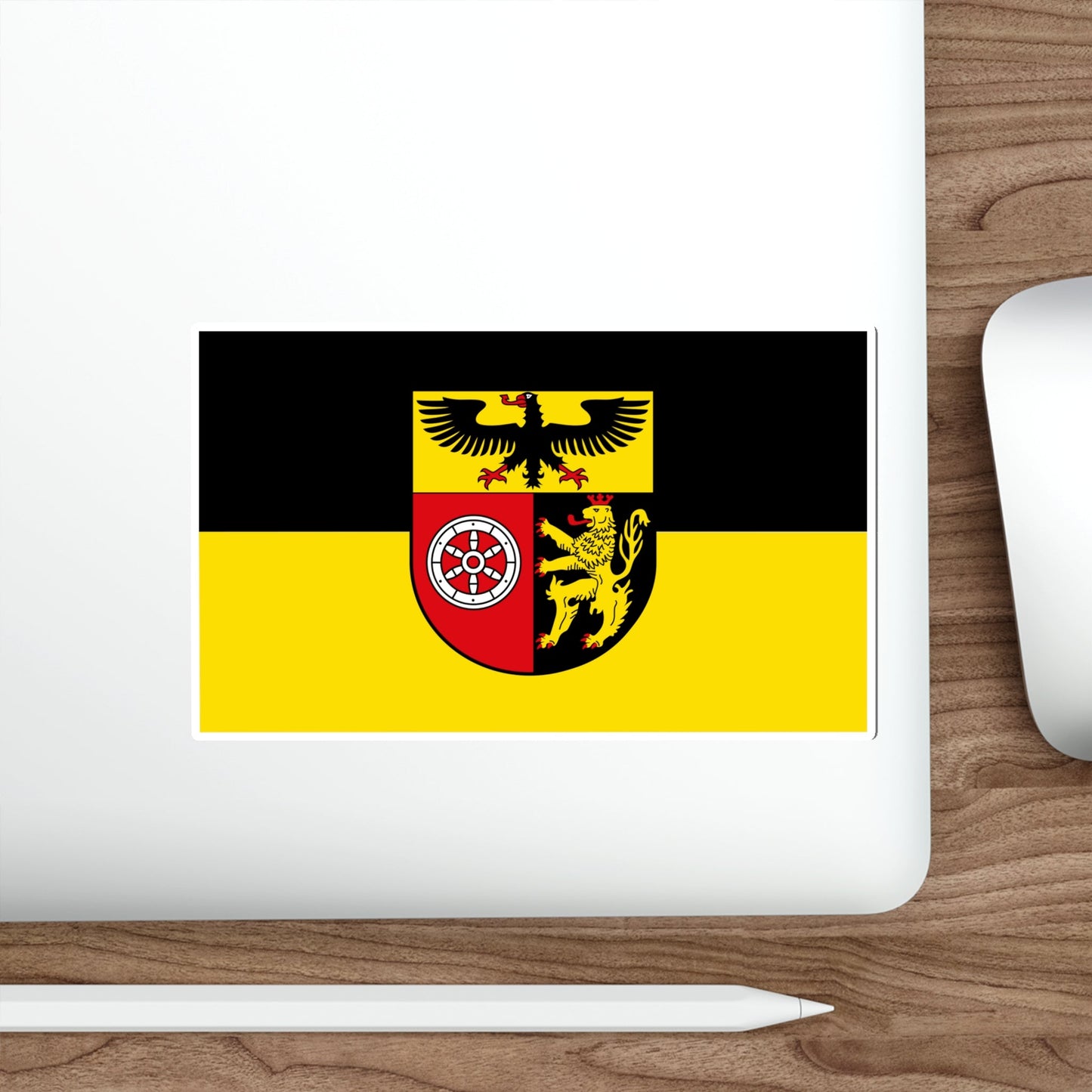 Flag of Mainz Bingen Germany STICKER Vinyl Die-Cut Decal-The Sticker Space