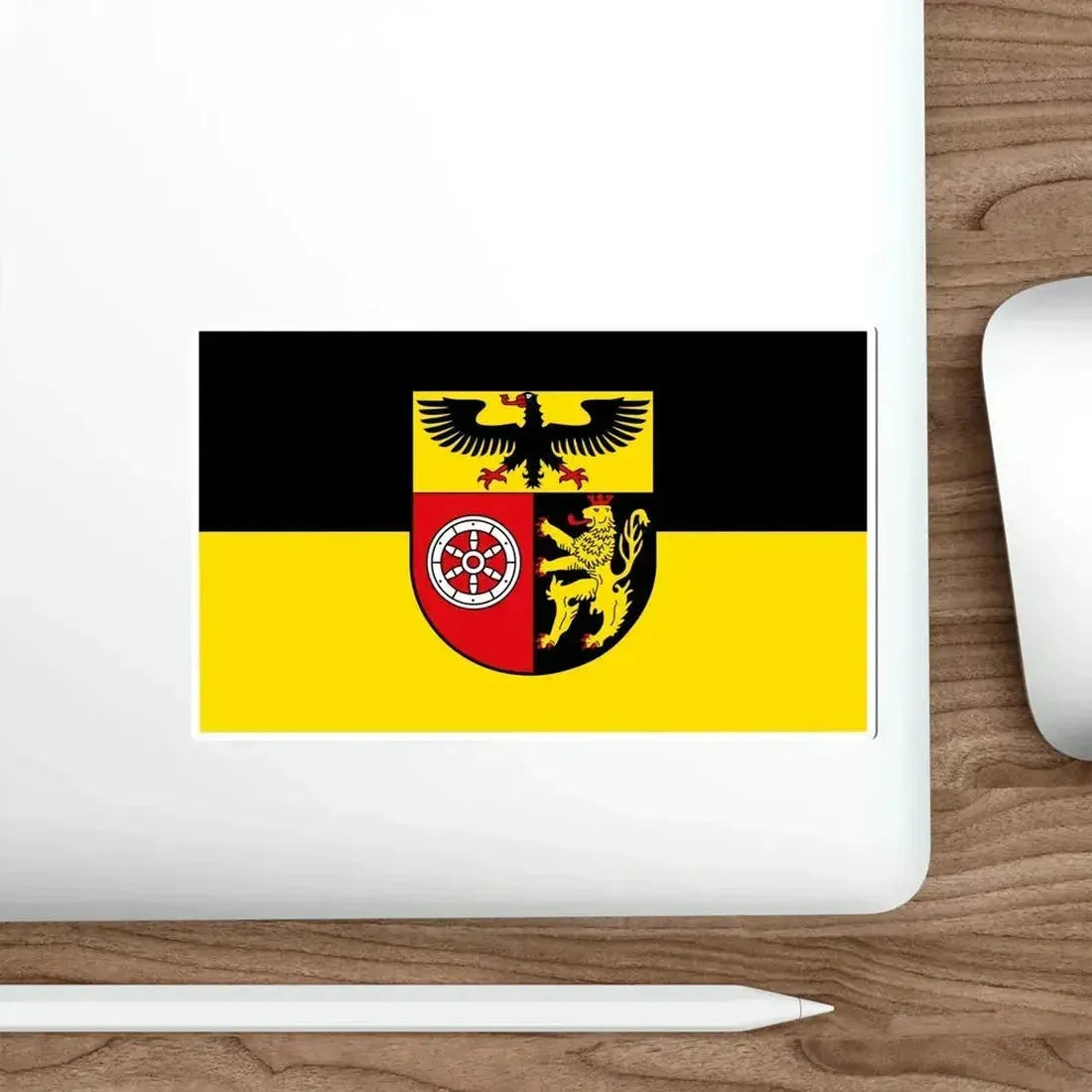 Flag of Mainz Bingen Germany STICKER Vinyl Die-Cut Decal - The Sticker Space
