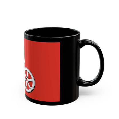 Flag of Mainz Germany - Black Coffee Mug-The Sticker Space