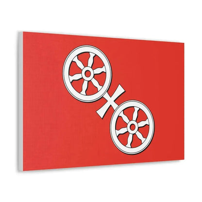 Flag of Mainz Germany - Canvas Wall Art - The Sticker Space