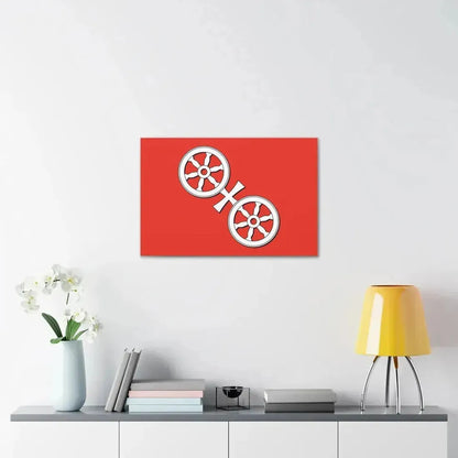 Flag of Mainz Germany - Canvas Wall Art - The Sticker Space
