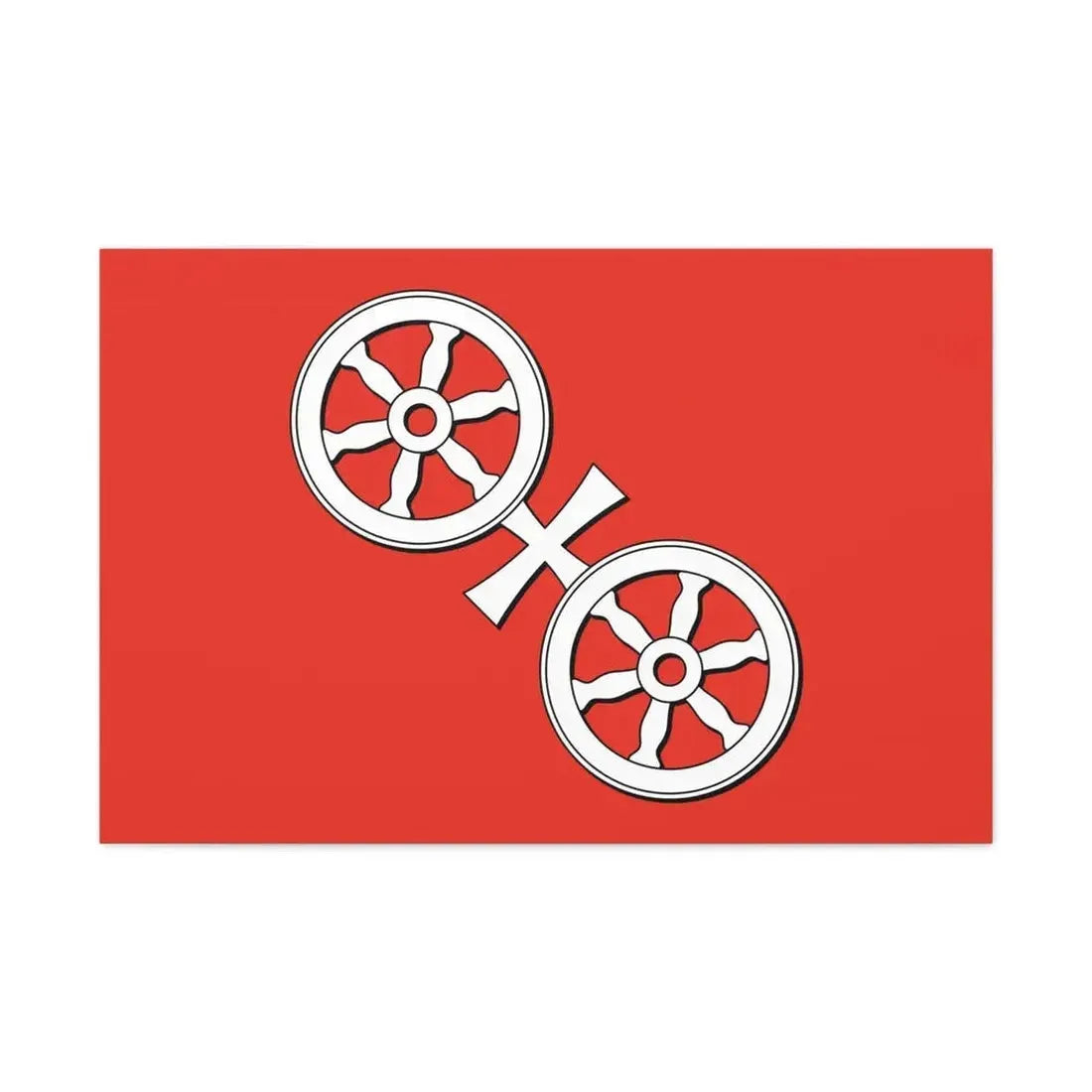Flag of Mainz Germany - Canvas Wall Art - The Sticker Space