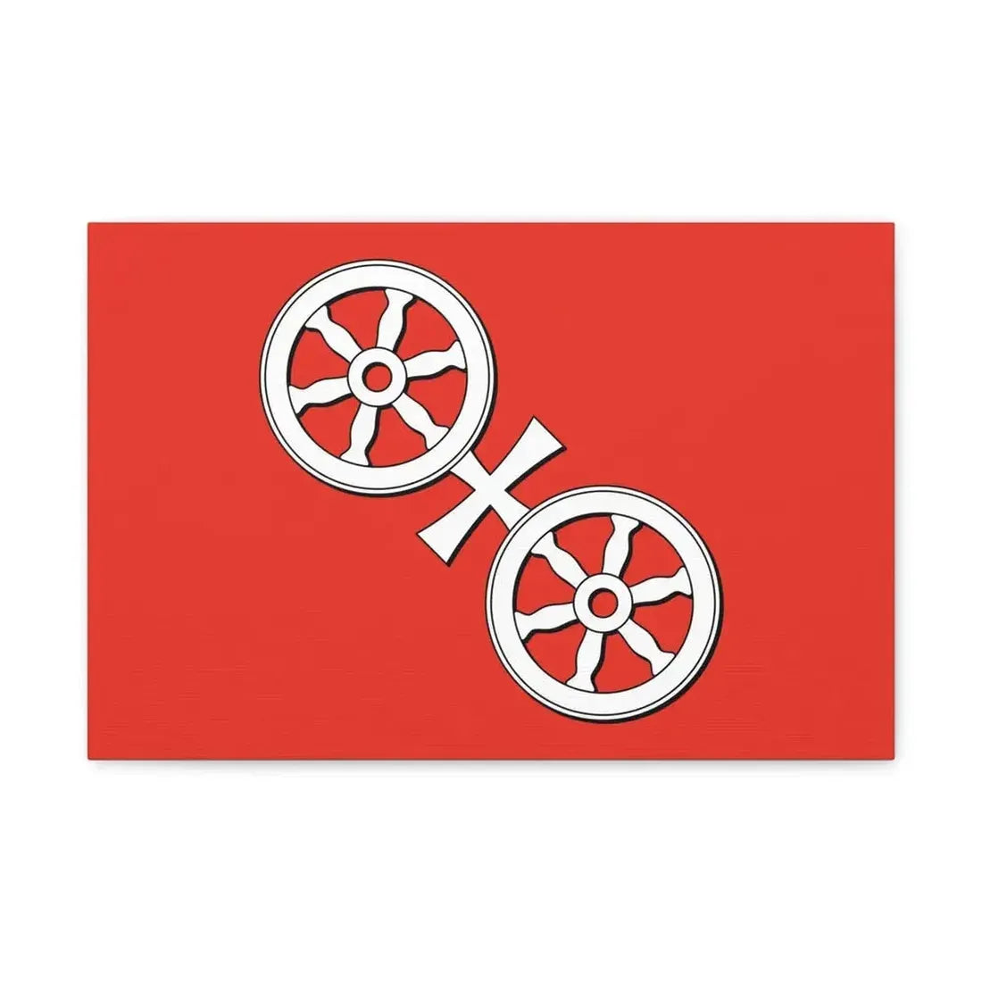 Flag of Mainz Germany - Canvas Wall Art - The Sticker Space