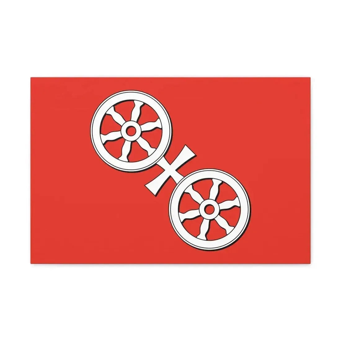 Flag of Mainz Germany - Canvas Wall Art - The Sticker Space