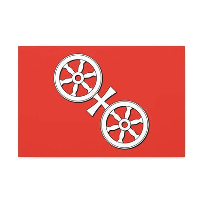 Flag of Mainz Germany - Canvas Wall Art - The Sticker Space