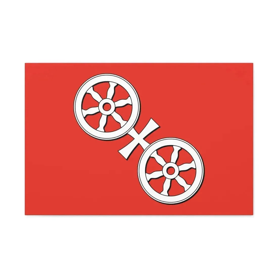 Flag of Mainz Germany - Canvas Wall Art - The Sticker Space