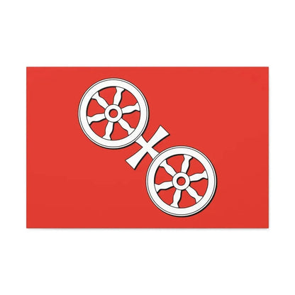 Flag of Mainz Germany - Canvas Wall Art - The Sticker Space