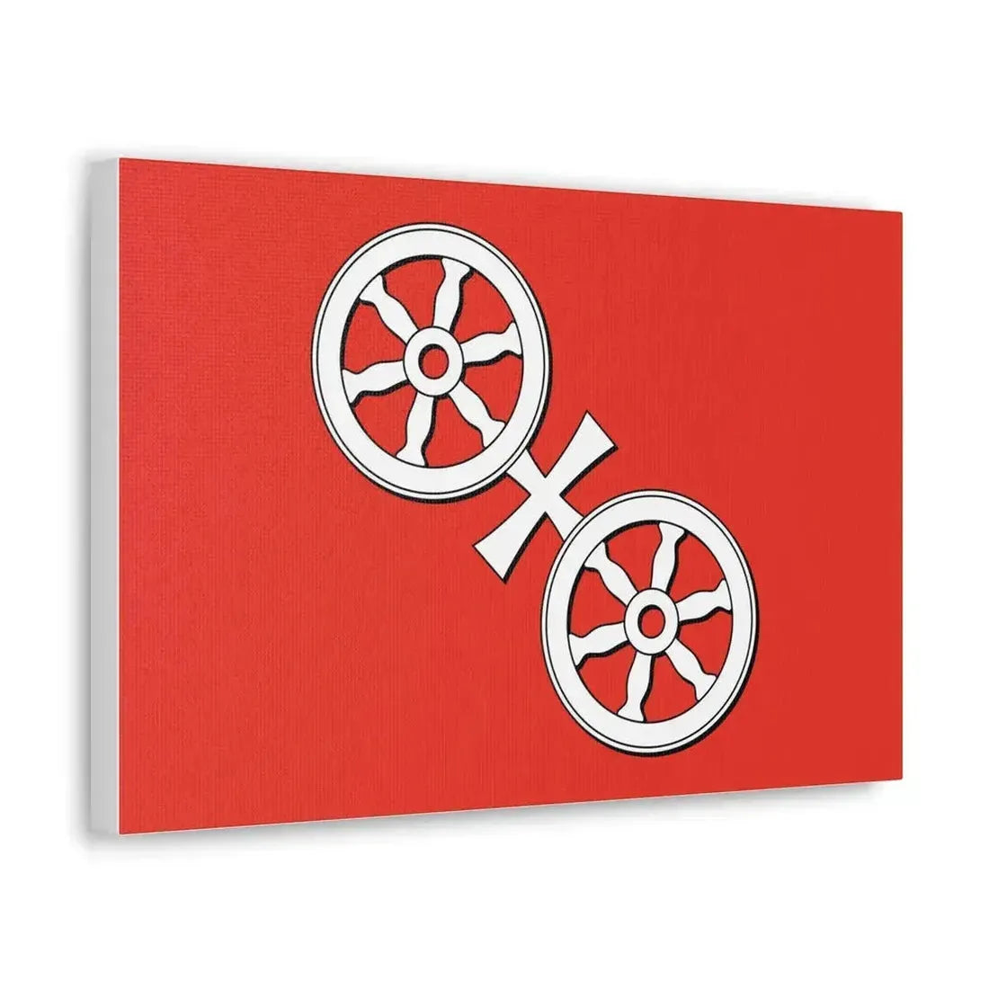 Flag of Mainz Germany - Canvas Wall Art - The Sticker Space