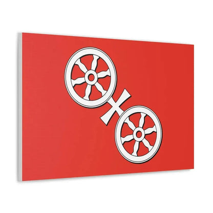 Flag of Mainz Germany - Canvas Wall Art - The Sticker Space