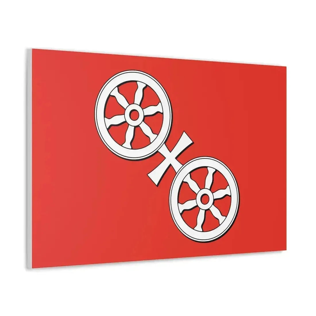 Flag of Mainz Germany - Canvas Wall Art - The Sticker Space