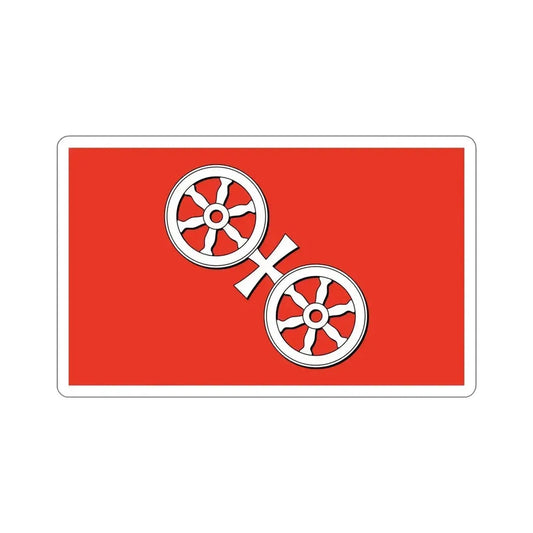 Flag of Mainz Germany STICKER Vinyl Die-Cut Decal 6 Inch - The Sticker Space