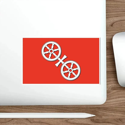 Flag of Mainz Germany STICKER Vinyl Die-Cut Decal - The Sticker Space