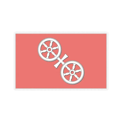 Flag of Mainz Germany - STICKER Vinyl Kiss-Cut Decal 2 Inch Transparent - The Sticker Space