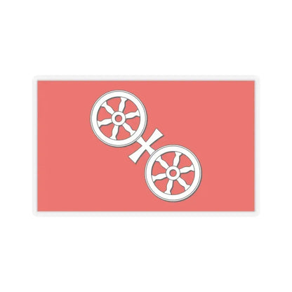 Flag of Mainz Germany - STICKER Vinyl Kiss-Cut Decal 3 Inch Transparent - The Sticker Space