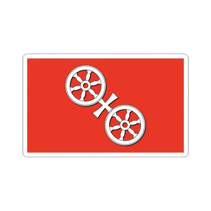 Flag of Mainz Germany - STICKER Vinyl Kiss-Cut Decal 3 Inch White - The Sticker Space