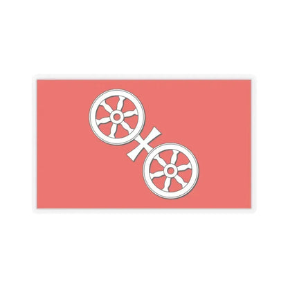 Flag of Mainz Germany - STICKER Vinyl Kiss-Cut Decal 4 Inch Transparent - The Sticker Space