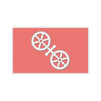 Flag of Mainz Germany - STICKER Vinyl Kiss-Cut Decal 6 Inch Transparent - The Sticker Space