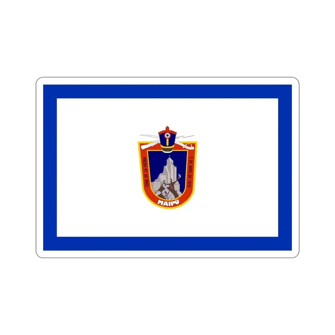Flag of Maipú Chile STICKER Vinyl Die-Cut Decal - The Sticker Space