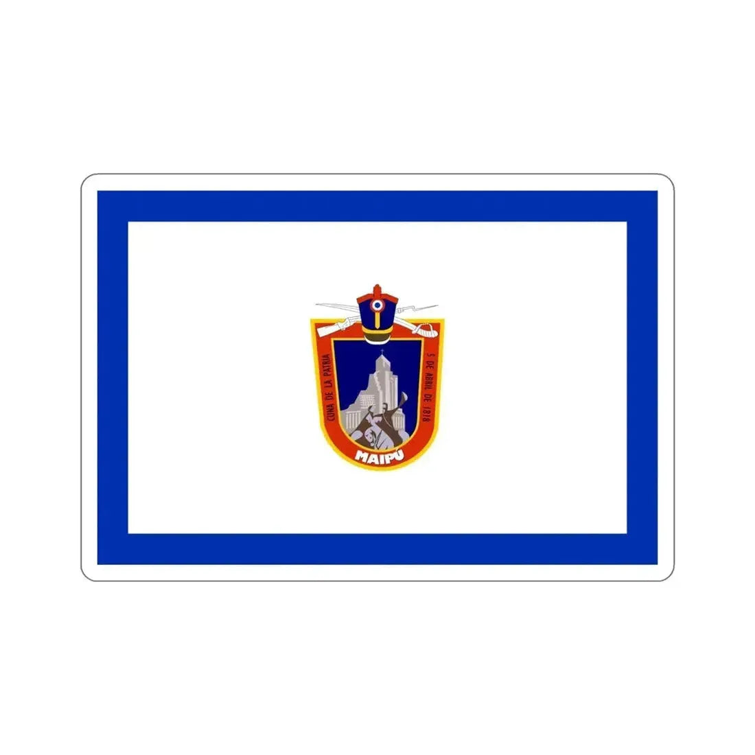 Flag of Maipú Chile STICKER Vinyl Die-Cut Decal - The Sticker Space