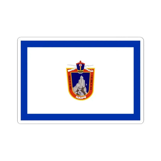 Flag of Maipu Chile (Chile) STICKER Vinyl Kiss-Cut Decal 2 Inch White - The Sticker Space