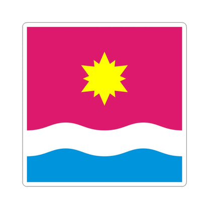 Flag of Mala Vyska (Ukraine) STICKER Vinyl Kiss-Cut Decal 3 Inch White - The Sticker Space